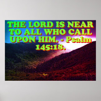 Affiche verset biblique du Psaume 145:8.