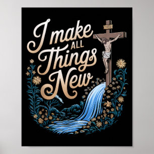 Affiche Verset biblique Foi chrétienne Église chrétienne J