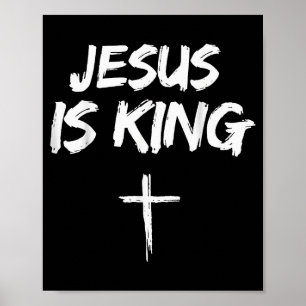 Affiche Verset biblique Jésus est roi Jean 14_6 Dieu chrét