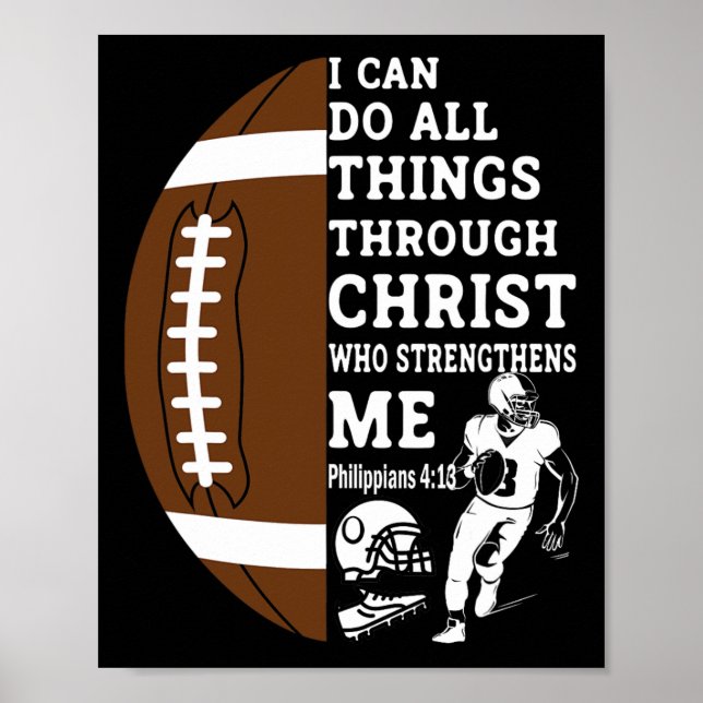 Affiche Verset biblique motivationnel Cadeaux chrétiens Fo (Devant)