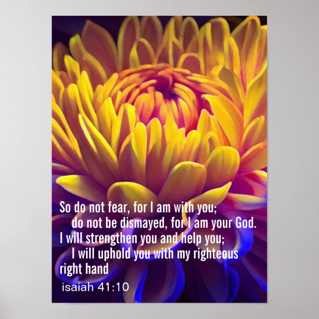 Affiche Verset biblique personnalisé d'inspiration (Devant)