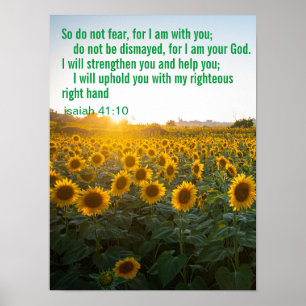 Affiche Verset biblique personnalisé d'inspiration