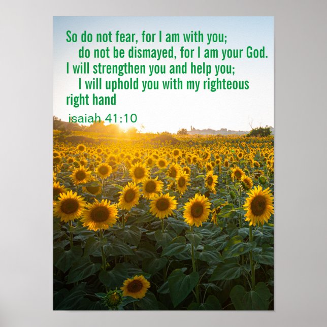 Affiche Verset biblique personnalisé d'inspiration (Devant)