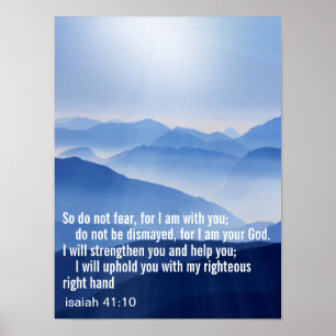 Affiche Verset biblique personnalisé d'inspiration