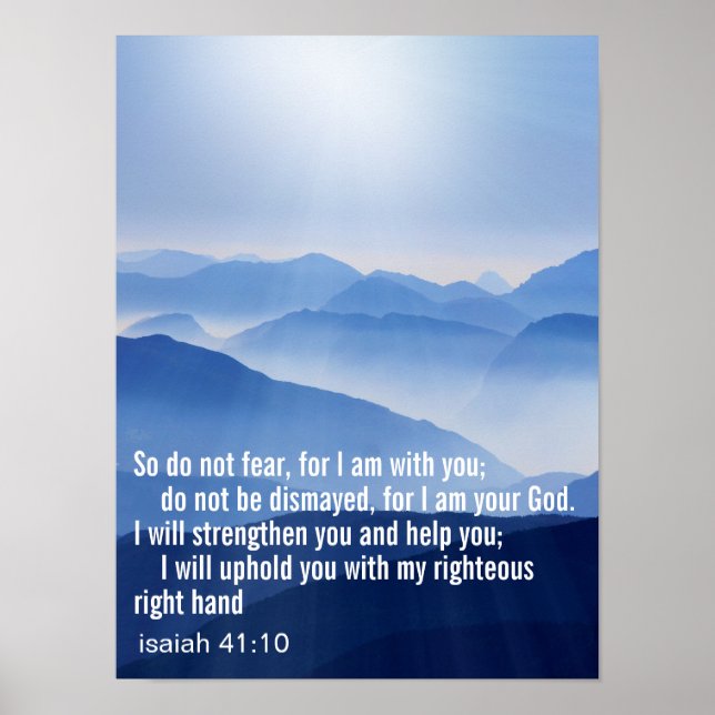 Affiche Verset biblique personnalisé d'inspiration (Devant)