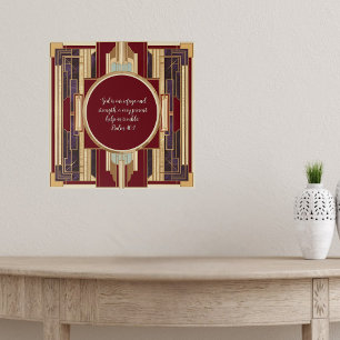 Affiche Verset biblique téléchargeable personnalisable Art