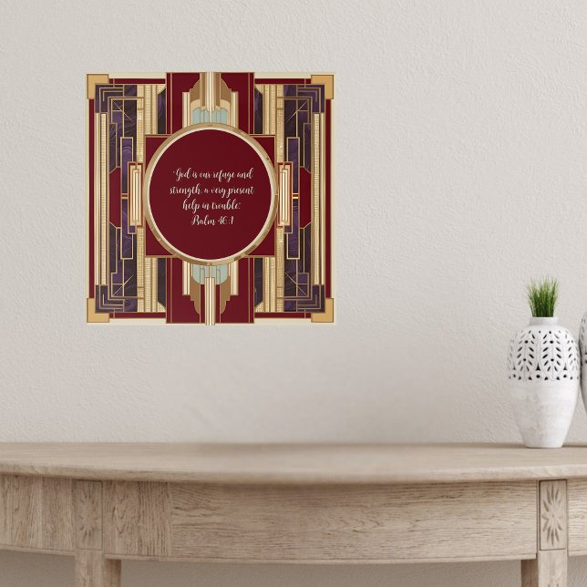 Affiche Verset biblique téléchargeable personnalisable Art (Créateur téléchargé)