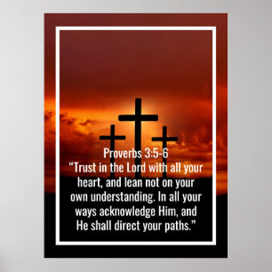 Affiche Versets bibliques personnalisés, citations et mots
