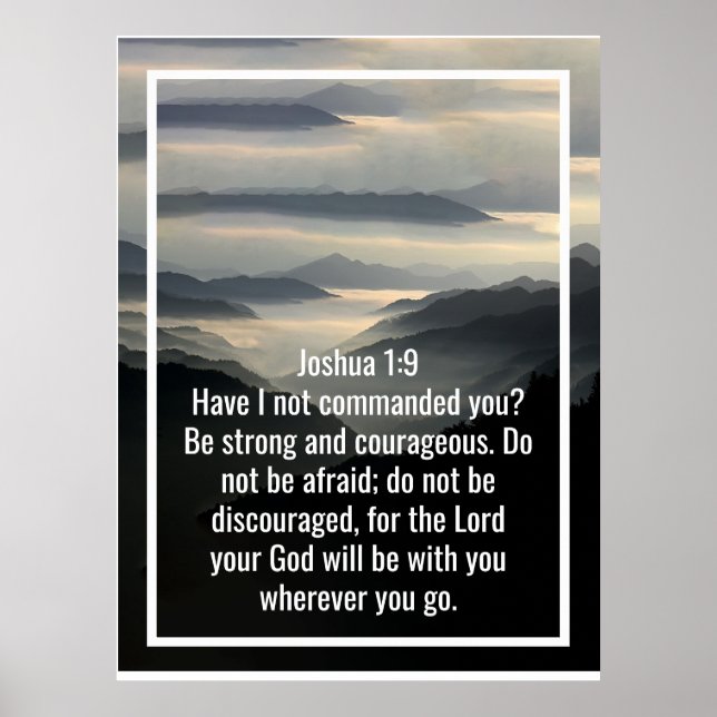 Affiche Versets bibliques personnalisés et citations de mo (Devant)