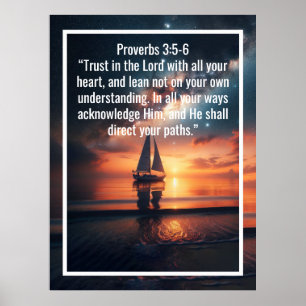 Affiche Versets bibliques personnalisés et mots personnali