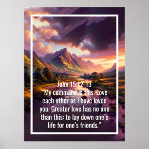 Affiche Versets bibliques personnalisés et mots personnali