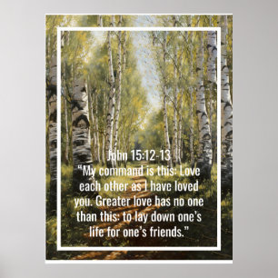 Affiche Versets bibliques personnalisés et mots personnali