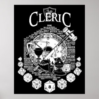 Affiche Version blanche de la classe RPG