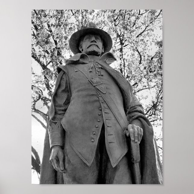 Affiche Version imprimée du gouverneur William Bradford (Devant)