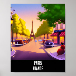 Affiche Version rêve de la Tour Eiffel, Paris