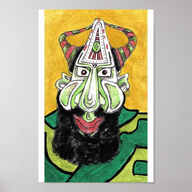 Affiche Vert avec ? (Devant)