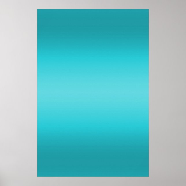 Affiche Vert bleu d'Aqua foncé et clair - Turquoise (Devant)