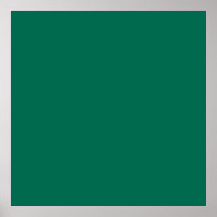 Affiche Vert bouteille (couleur solide)