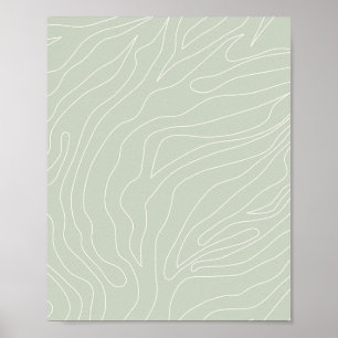 Affiche Vert d'angle Abstrait minimal