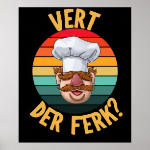 Affiche Vert Der Ferk cuisiner suédois