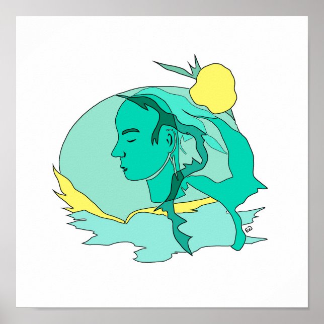 Affiche vert et jaune (Devant)