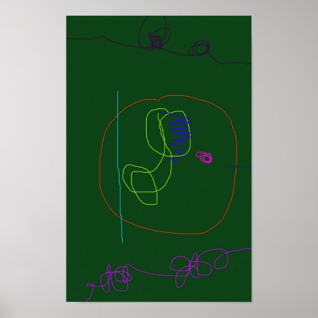 Affiche Vert foncé (Devant)