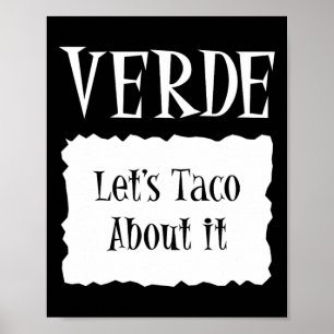 Affiche Vert - Paquet chaud Halloween Costume Taco