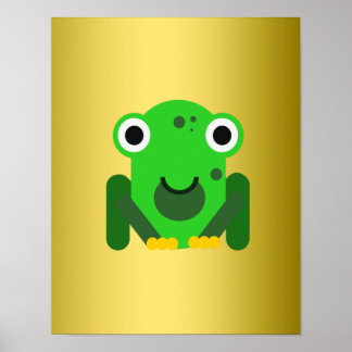 Affiche Vert personnalisé M. Frog