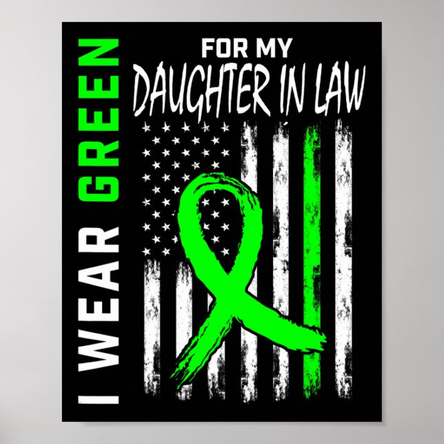 Affiche Vert Pour Ma Fille En Droit Reconnaissance De Mala (Devant)