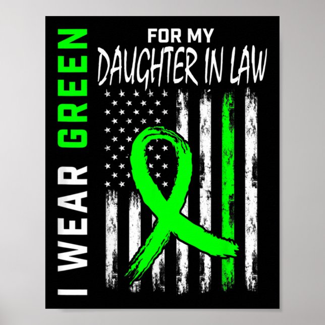 Affiche Vert Pour Ma Fille En Droit Reconnaissance De Mala (Devant)