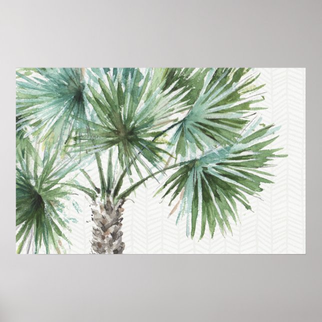Affiche Verts mixtes I Palmiers tropicaux (Devant)