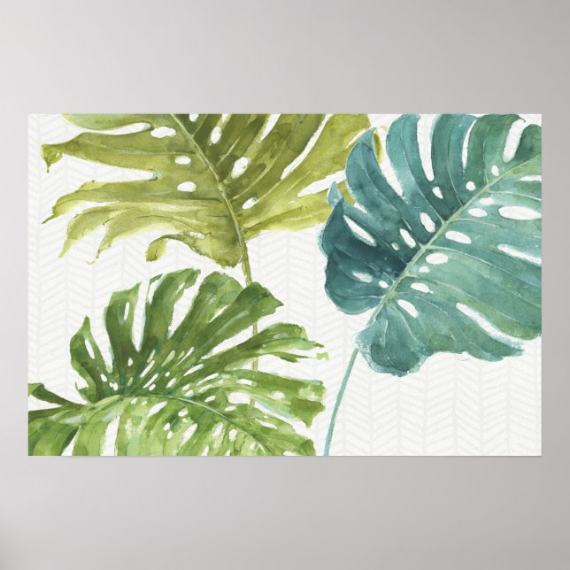 Affiche Verts mixtes | Palmes tropicales (Devant)