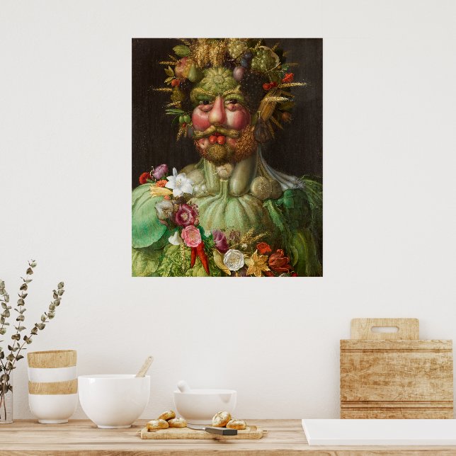 Affiche Vertumnus | Giuseppe Arcimboldo | (Cuisine)