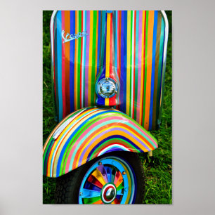 Affiche Vespa Piaggio Scooter Italien Moto