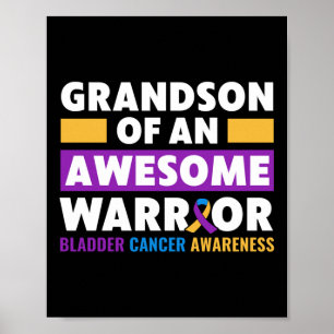 Affiche Vessie Cancer Le Petit-Fils D'Un Lon Guerrier