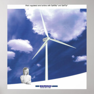 Affiche VESTAS V-80 wind turbine