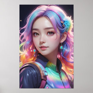 Affiche Veste arc-en-ciel