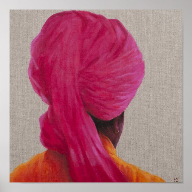 Affiche Veste rose Turban Orange 2014 (Devant)