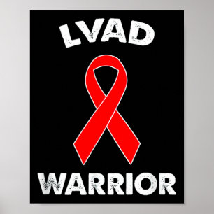 Affiche Vêtement de jour de ruban rouge Lvad Warriortee
