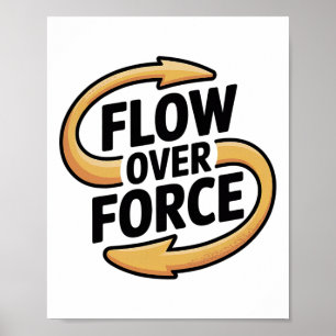 Affiche Vêtement de yoga Lance Flow Over Force Yin Yang