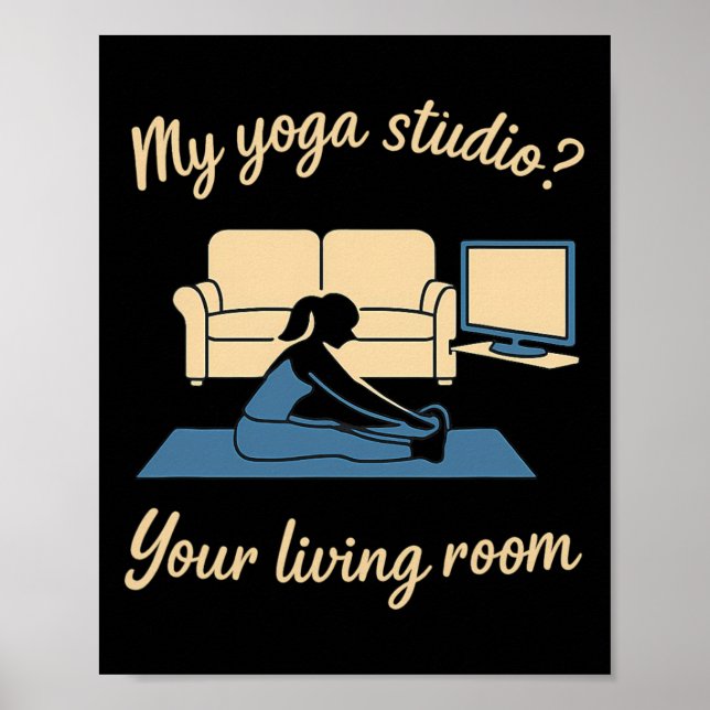 Affiche Vêtements Actifs de Yoga à Domicile Mon Studio de  (Devant)