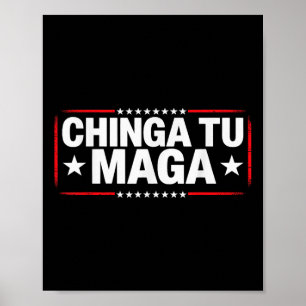 Affiche Vêtements anti-manifestation Déclaration Chinga Tu