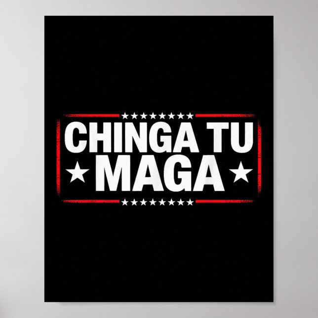 Affiche Vêtements anti-manifestation Déclaration Chinga Tu (Devant)