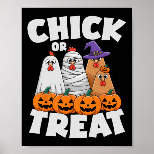 Affiche Vêtements Chick Or Treat Halloween Drôle Tapis de