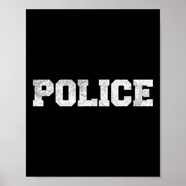 Affiche Vêtements costumés de policier (Devant)