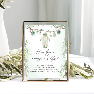 Affiche Vêtements de bébé Boho Neutral Quelle taille est l