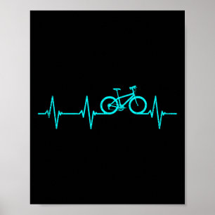 Affiche Vêtements de fréquence cardiaque de vélo tout terr