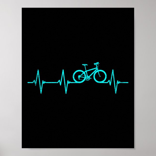 Affiche Vêtements de fréquence cardiaque de vélo tout terr (Devant)