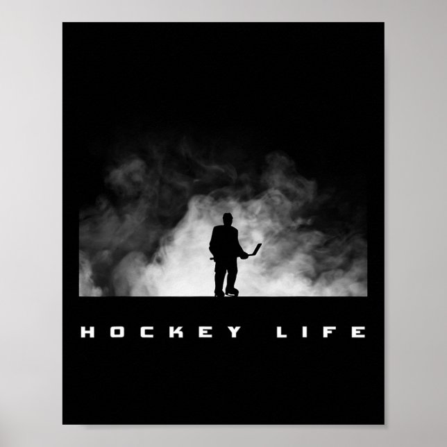 Affiche Vêtements de hockey - Hockey Joueur de hockey sur  (Devant)