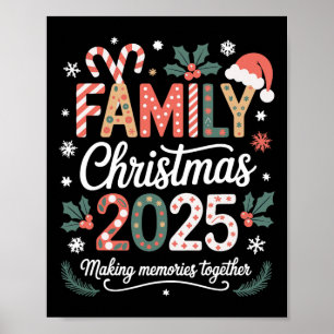 Affiche Vêtements de Noël 2025 de Noël à la famille
